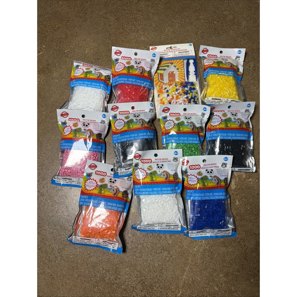 Melty Beads - 11 Bags Assorted Colors